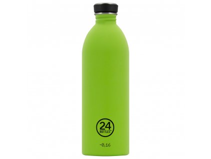 24Bottles stylová nerezová lahev na vodu Urban Bottle 1000 ml Lime Green 1