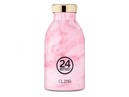 24Bottles - termolahev Clima Bottle Marble Pink 330 ml 1