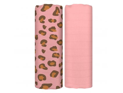 Tommy Lise mušelínová plena sada dou kusů Coral Leopard 1