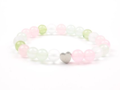 Moni - dámský náramek chalcedon jadeit křišťál