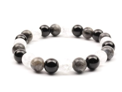 Moni - dámský náramek onyx labradorit křišťál