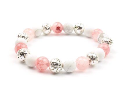 Moni dámský náramek jadeit howlit láva