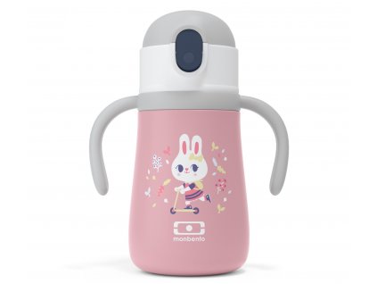 Monbento termoláhev pro malé děti Stram pink Bunny 360 ml 1