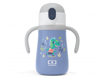 Monbento nerezová termoláhev pro děti Stram blue Dino 360 ml 1