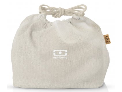 Monbento plátěný sáček na svačinový box MB Pochette Natural Cream 1