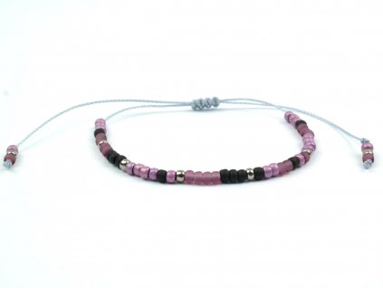 Dámský šňůrkový náramek z japonských korálků TOHO 1