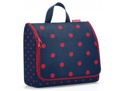 Reisenthel cestovní toaletní taška Toiletbag XL mixed dots red 1