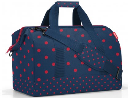Reisenthel prostorná cestovní taška Allrounder L mixed dots red 1