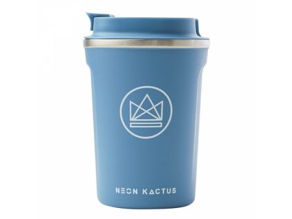 Neon Kactus nerezový termohrnek na kávu nebo čaj modrý 380 ml 1