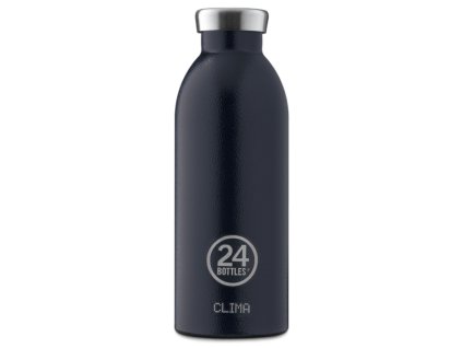 Nerezová termoláhev Clima Bottle Rustic Deep Blue 500 ml od italské značky 24Bottles 1