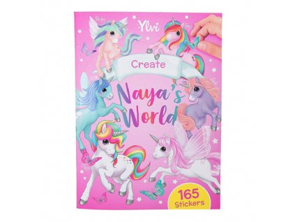 Ylvi and the Minimoomis kreativní sešit se samolepkami jednorožec 1