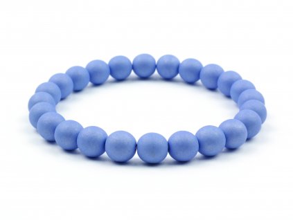 Moni dámský náramek skleněné korálky baby blue 1