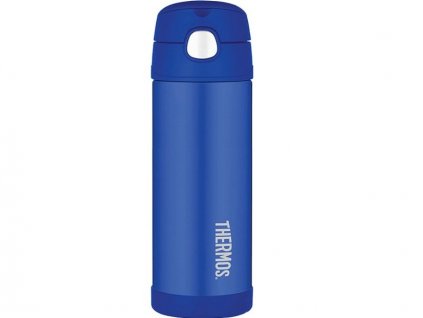 Thermos - FUNtainer dětská nerezová termoska s brčkem 470 ml blue 1