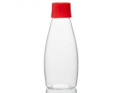 Retap skleněná láhev GO 500 ml šroubovací červený uzávěr 1