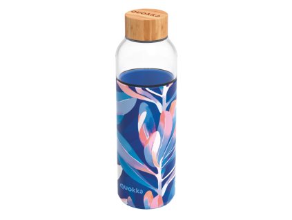 Quokka skleněná láhev Flow 660 ml leaves