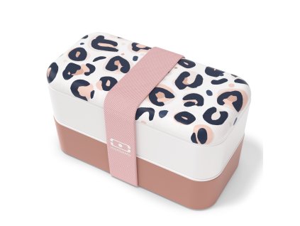 Monbento Bento box na jídlo MB Original grafic pink Leopard