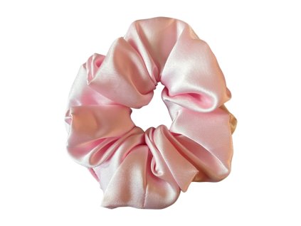 Moni saténová gumička do vlasů světlá růžová L