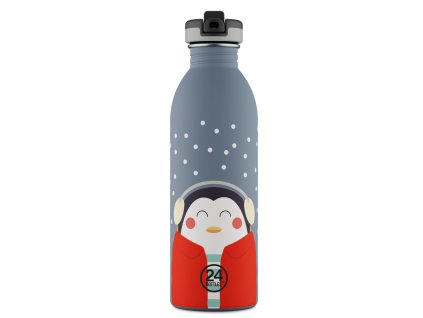 24Bottles dětská nerezová lahev Kids Bottle 500 ml Happy Penguin