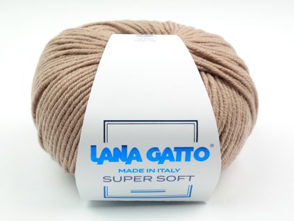 Lana Gatto pletací příze vlna merino SUPER SOFT béžová 10046
