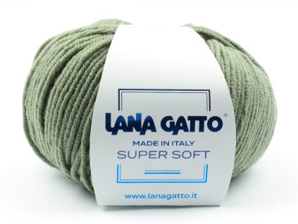 Lana Gatto pletací příze vlna merino SUPER SOFT světlá zelená
