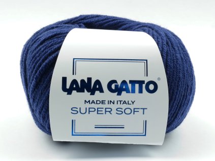 Lana Gatto pletací příze vlna merino SUPER SOFT námořnická modrá