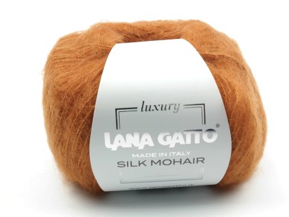 Lana Gatto pletací příze mohér hedvábí SILK MOHAIR senape 14198