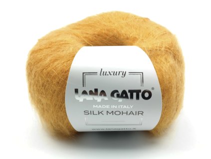 Lana Gatto pletací příze mohér hedvábí SILK MOHAIR oro 14468