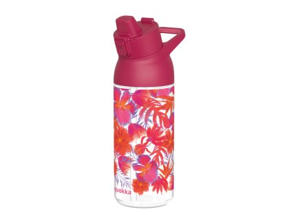 Quokka tritanová sportovní láhev s pítkem Swift 785ml red flowers