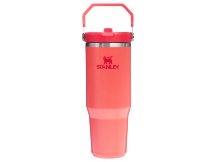 STANLEY Termoláhev s integrovanou slámkou The IceFlow™ Flip Straw 2.0 Tumbler 890 ml Hot Coral