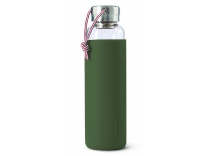 Black Blum láhev na vodu Glass Bottle 600ml Olive