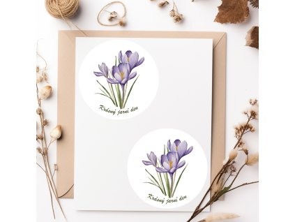 Samolepící etikety Krásný jarní den