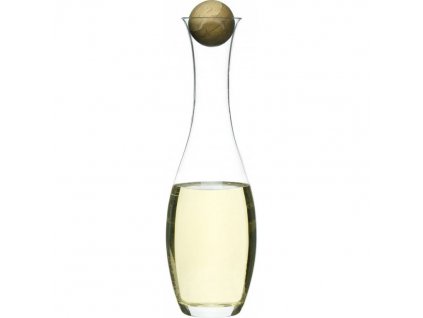 Sagaform - karafa na bílé víno Oval Oak 1000 ml