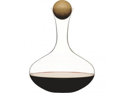 Sagaform - karafa na červené víno Oval Oak 2 l