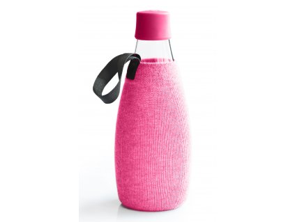 Retap obal na láhev 0,8l růžový úplet