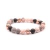 Moni dámský náramek jaspis zebra, onyx, láva rose gold 1