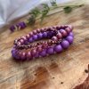 Set dámských fialových náramků 5