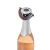 Adhoc uzávěr na sekt či Champagne Gusto černý a stříbrný