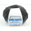 Lana Gatto pletací příze vlna merino SUPER SOFT tmavě šedá smíšená