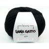 Lana Gatto pletací příze vlna merino kašmír VIP černá