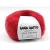 Lana Gatto pletací příze mohér hedvábí SILK MOHAIR cherry