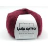 Lana Gatto pletací příze mohér hedvábí SILK MOHAIR vínová