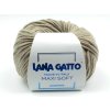 Lana Gatto pletací příze vlna merino MAXI SOFT hnědá olivová