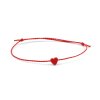 41290 moni damsky naramek cerveny s cervenym srdickem