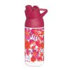 Quokka tritanová sportovní láhev s pítkem Swift 785ml red flowers