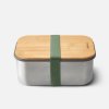 Black + Blum svačinový Sandwich Box 1,25l Olive