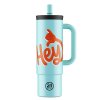 24Bottles termohrnek Straw Cup Hey! Blue 800 ml
