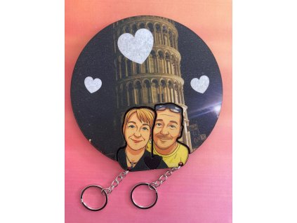 Spomienka, ktorá sa zmestí na kľúče - personalizovaná drevená kľúčenka z fotografie