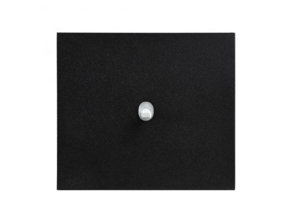 Hliníkový páčkový vypínač VECTIS OBZOR - černý (Schéma zapojení Ovladač zapínací dvojitý 1/0+1/0, tlačítko, Varianta Rám: HLINÍK černý, Ovladač: páčka černá)