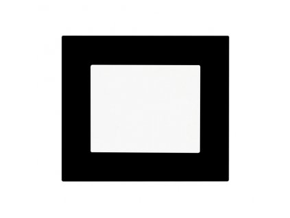 Minimalistický vypínač Obzor DECENTE - PLEXI (Schéma zapojení Tlačítko s nulovou svorkou 1/0N, Varianty Rám: Plexi bílá, Kryt: bílý lesk)