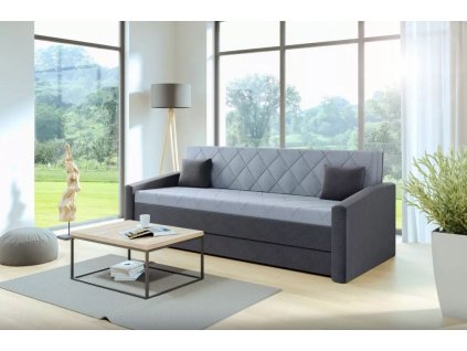 Rozkládací pohovka pro každodenní spaní Vision šedá 160x200 cm nábytek blanář 1